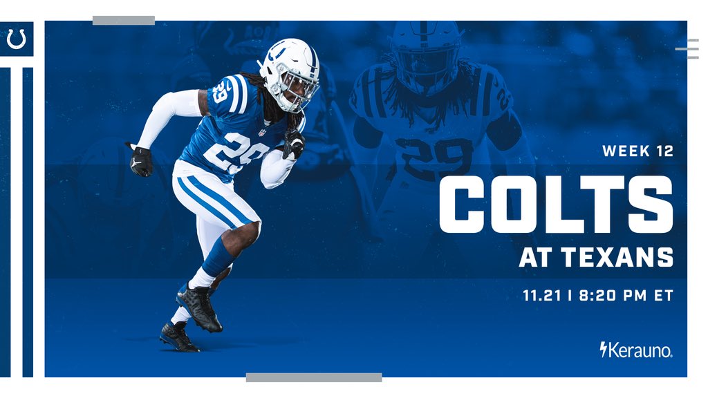 Colts's tweet image. Under the lights in 24 Hours. 

#TNF | #INDvsHOU