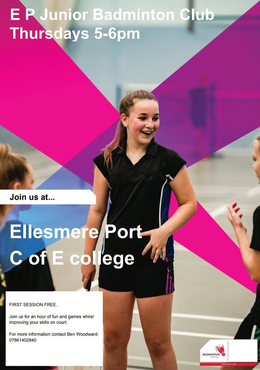 Our junior club for 11-16 y/o starts up tomorrow! <a href="/BE_North/">BENorth</a> <a href="/BadmintonEnglnd/">Badminton England</a>