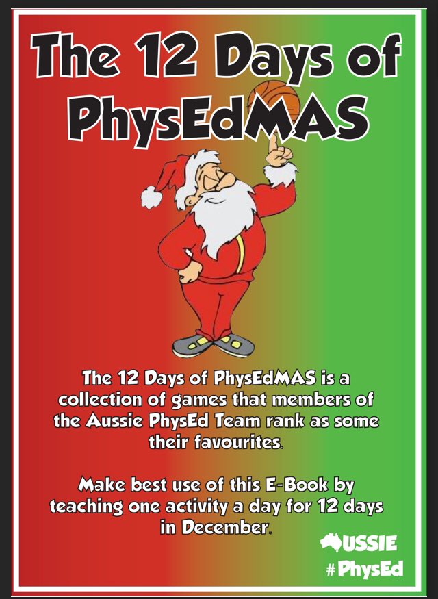aquaholic_bee's tweet photo. Almost time for the 12 days of #physedmas if you havenโt heard about this, worth a check out. Now if only I could remember what Aussie this came from ... @DaleSidebottom @MrHairPhysEd @PEgeeks ? https://t.co/I9rjADFGWC