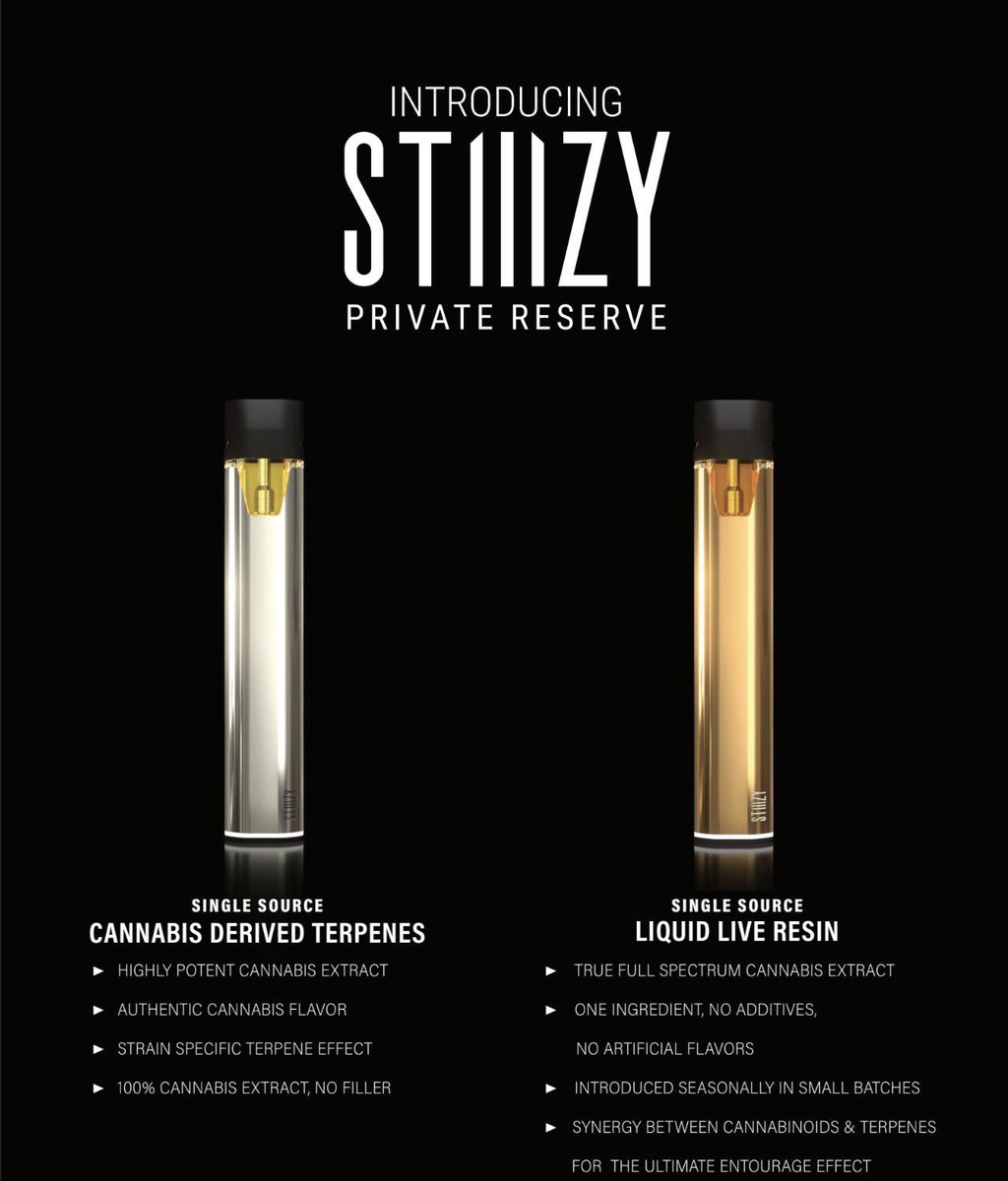 Meet <a href="/stiiizy/">STIIIZY</a> Private Reserve Gold and Silver.

Gold is liquid live #resin derived from the highest quality #CaliforniaCannabis flower while Silver contains only pure cannabis-derived #terpenes.

That's the #ShryneGroup way - quality from seed to sale.