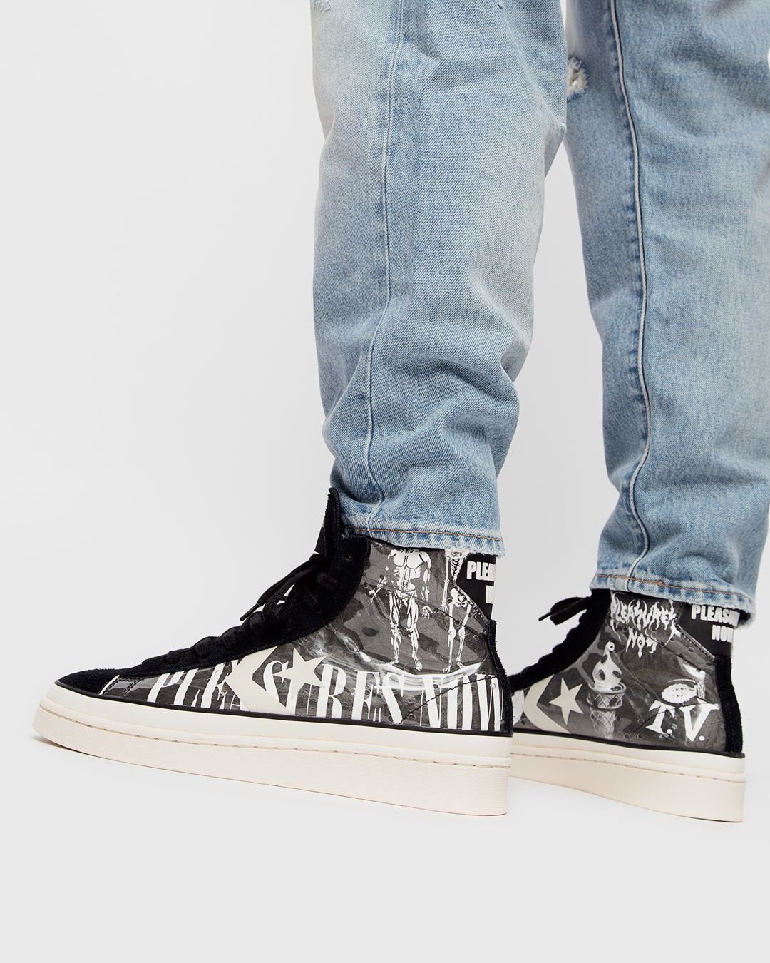 pleasures converse pro leather