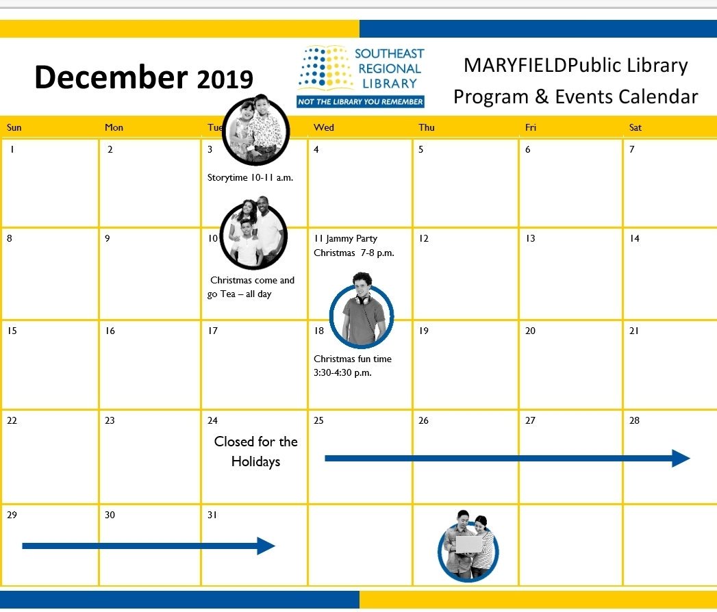Check out all of our activities for the whole family in December!!!