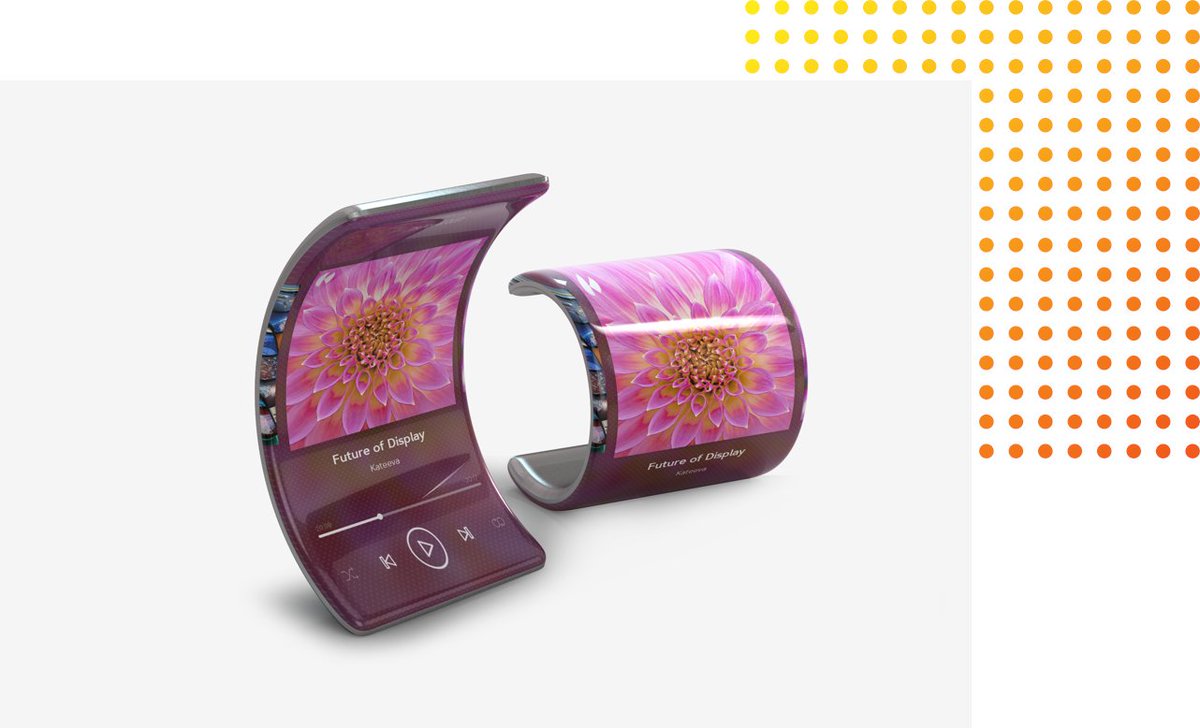 KateevaInc's tweet photo. 2019 is the year of the #foldable #smartphone. And deep inside these amazing products is #OLED #technology. Want to know how our #YIELDjet equipment contributes to the ecosystem that makes foldable devices possible? Check out our latest post. https://t.co/iRmdFKJtNq #displays https://t.co/3YXLAY3URo
