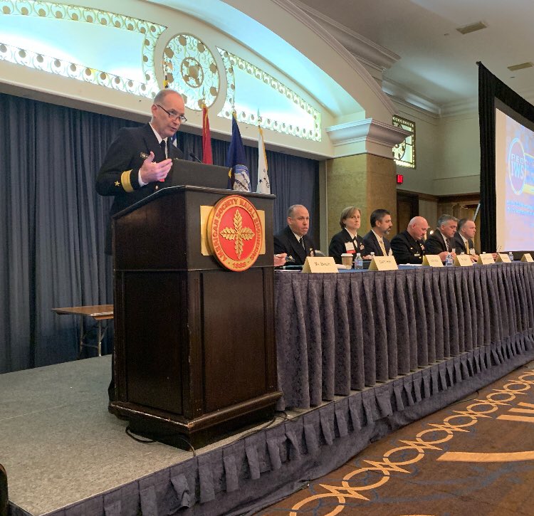 RDML Doug Small, USN; PEO IWS kicking off a presentation that was given by a team so deservingly named “team awesome”
#ASNE #CombatSystems2019