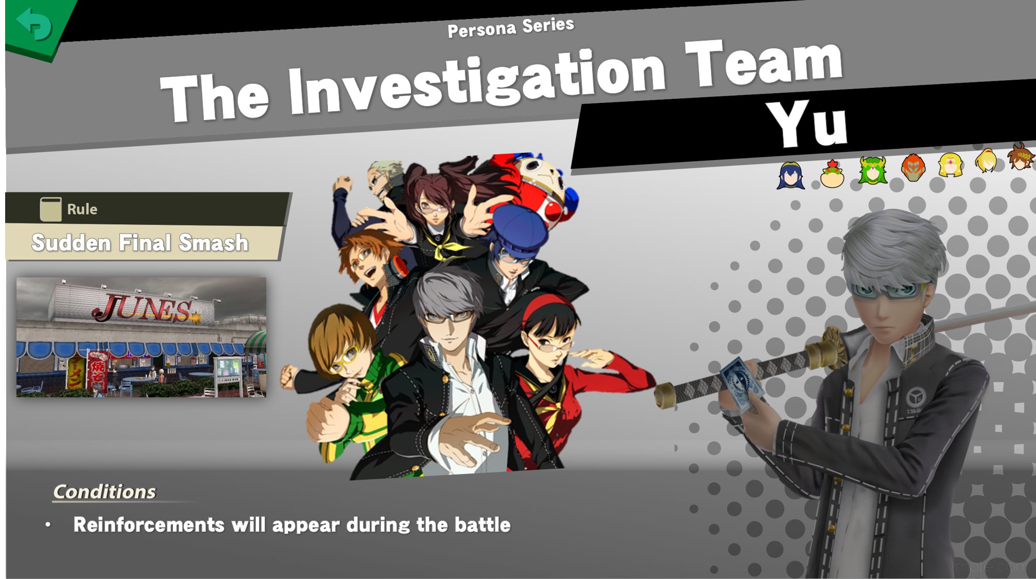 Yu X Smash Dlc Persona 4 Smashing All Night Auf Twitter Spirit 10 Is Tohru Adachi You All Saw This One Coming I Hope Stage Is Junes While Being Covered