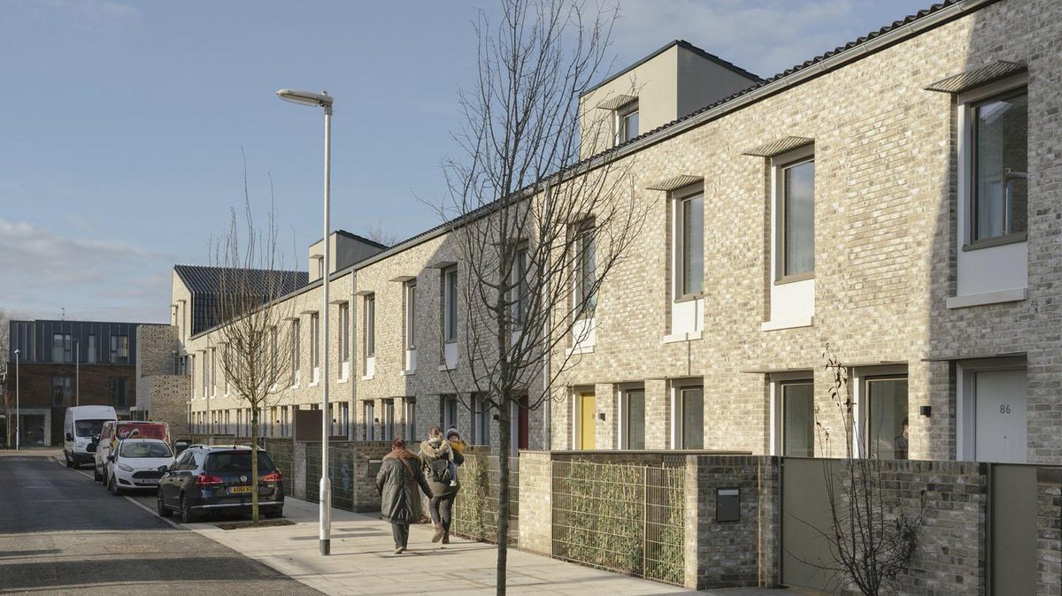 ArchitectsJrnal's tweet photo. Next we have the award for Housing Project (£10m and over) which goes to… Goldsmith Street by @MikhailRiches with Cathy Hawley 😊 #AJArchAwards https://t.co/zl4PrdV4Oz https://t.co/GyIaCmlLWG