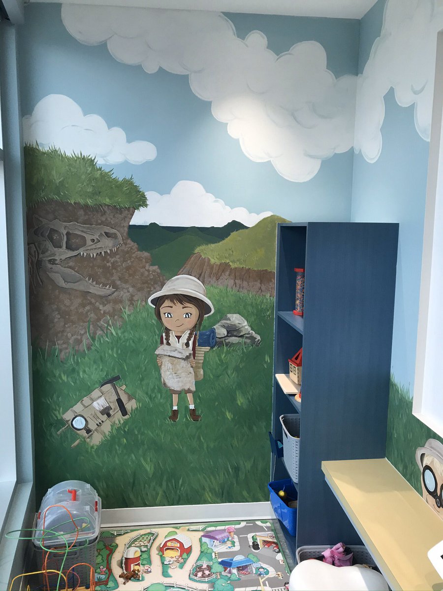 We had the walls painted in our kids play area! The mural looks fantastic! Thanks Danielle for the great work.