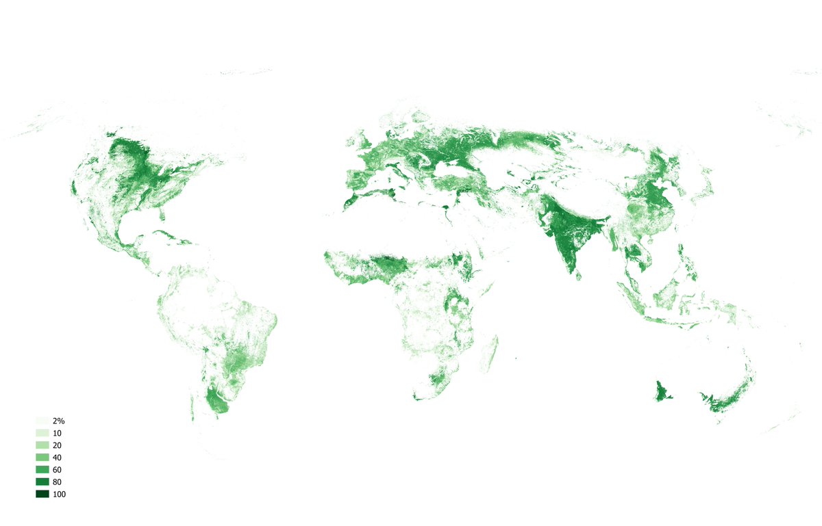 Andrew Renninger (@andrewrenninger) on Twitter photo #30DayMapChallenge 20 | Rural
Croplands across the globe, measured by intensity within square kilometer grid cells—37% of total land (made in #QGIS with data from <a href="/Geo_Wiki/">IIASA Geo-Wiki</a>'s application geo-wiki.org) #30DayMapChallenge 20 | Rural
Croplands across the globe, measured by intensity within square kilometer grid cells—37% of total land (made in #QGIS with data from <a href="/Geo_Wiki/">IIASA Geo-Wiki</a>'s application geo-wiki.org)