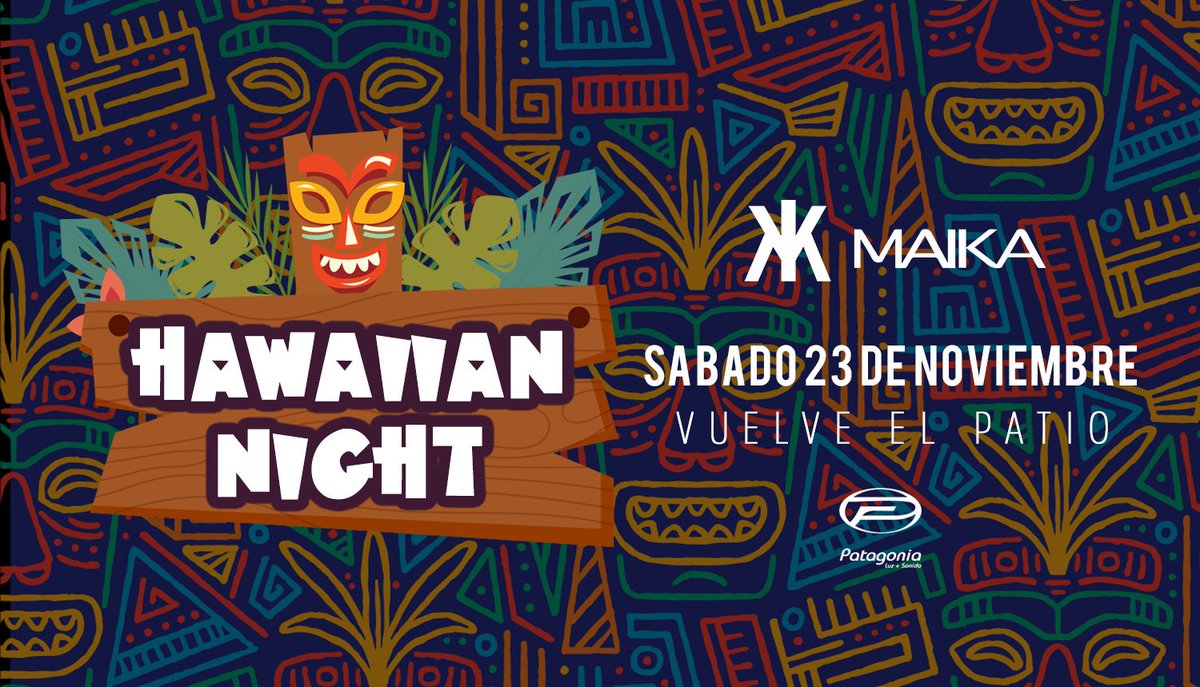 MaikaDisco's tweet photo. Éste SABADO reabrimos el PATIO! Y Te presentamos 🍹 HAWAIIAN NIGHT 🍹 Participá en Instagram ↙️
https://t.co/JQIi47iyyc https://t.co/Gi2WICZKhD