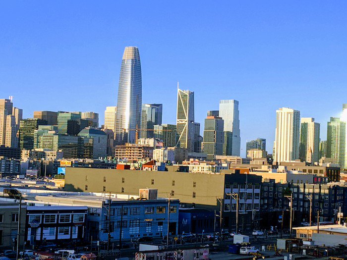 View (with improvements thanks to Google Photo) from the car coming into San Fransisco. Looking forward to my session with @robthbrown on Thursday <a href="/Dreamforce/">Dreamforce</a>: "Boat Anchor or Rocket Fuel? A Debate On Platforms For The Digital Economy."  Swing by!