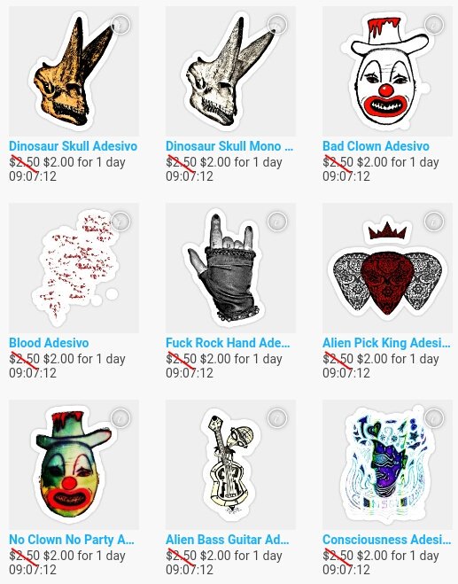 MaksciaMind's tweet photo. Stickers on SALE - ♤♡◇♧ -》》 https://t.co/NTWwPANwSs
By #maksciamind via #teepublic
#adesivi #stickerslove #skulls #funnystickers #redrose #rockhand #clown #it #alien https://t.co/NMXf0uDAVO