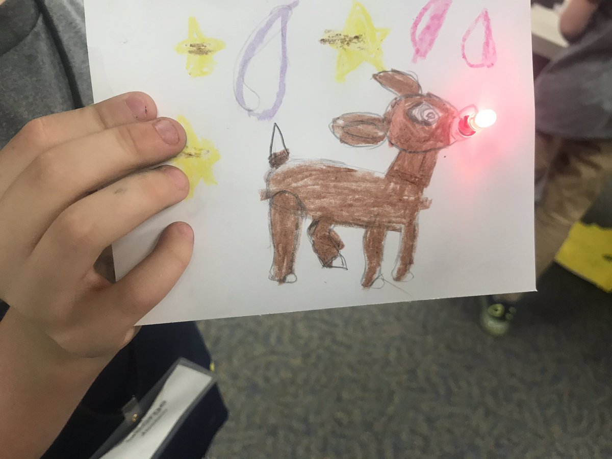 ScientificMayhm's tweet photo. It’s electric! #papercircuits #scienceisfun #HELPhomeschool #STEAM https://t.co/bkvGMvT8Pr