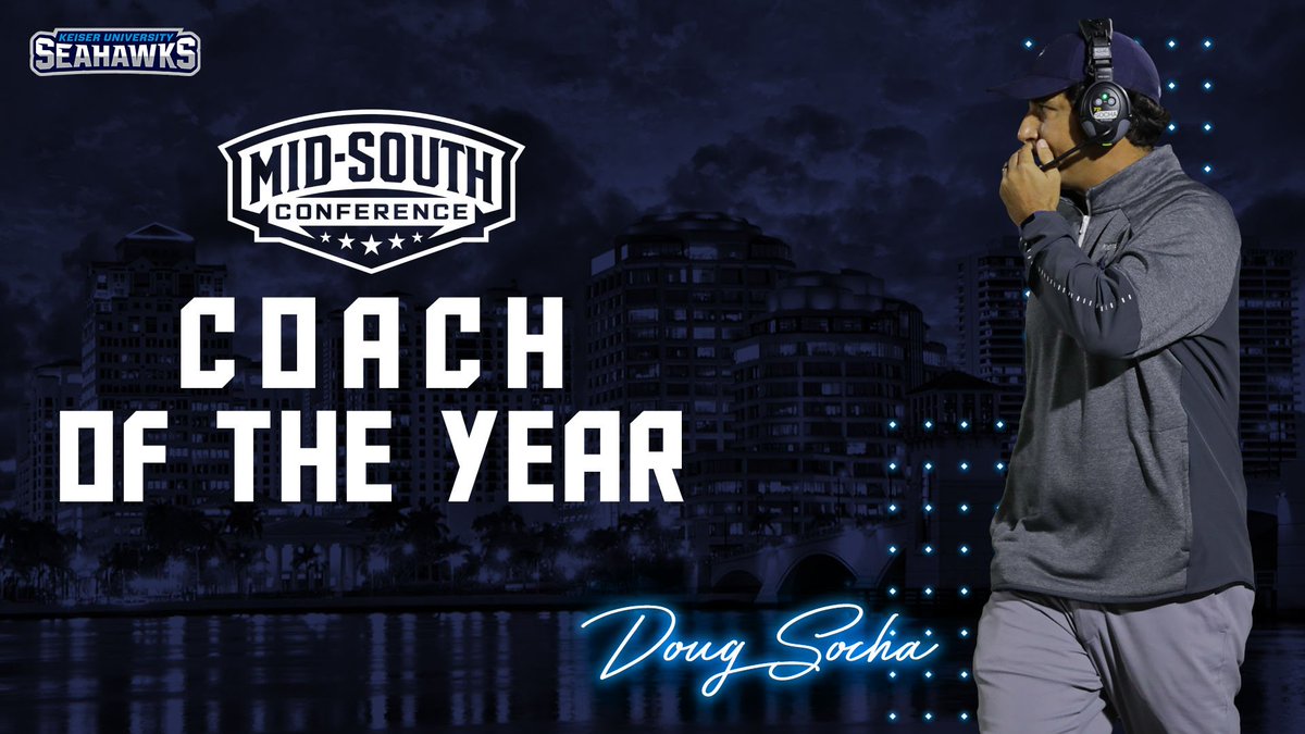 Congratulations to Head Coach Doug Socha on being named the Mid-South Confe...