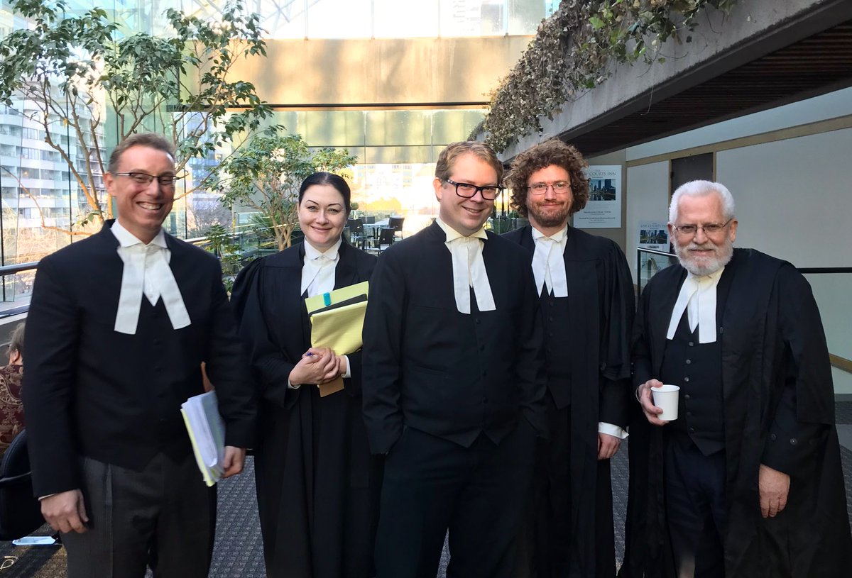 JodieEmery's tweet photo. We’re in the BC Court of Appeal today &amp; tomorrow on behalf of medical #cannabis dispensaries &amp; patients.

Medical patients still don’t have reasonable access — so we advocates can’t give up.

Thanks to this dream legal team, defenders of our liberties &amp; protectors of our rights! https://t.co/gQwdhTOIUs