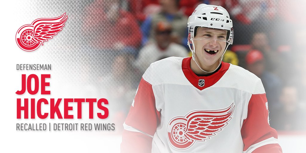 Detroit Red Wings on Twitter: The #RedWings today assigned defenseman Joe  Hicketts to the AHL's Grand Rapids Griffins.  /  Twitter