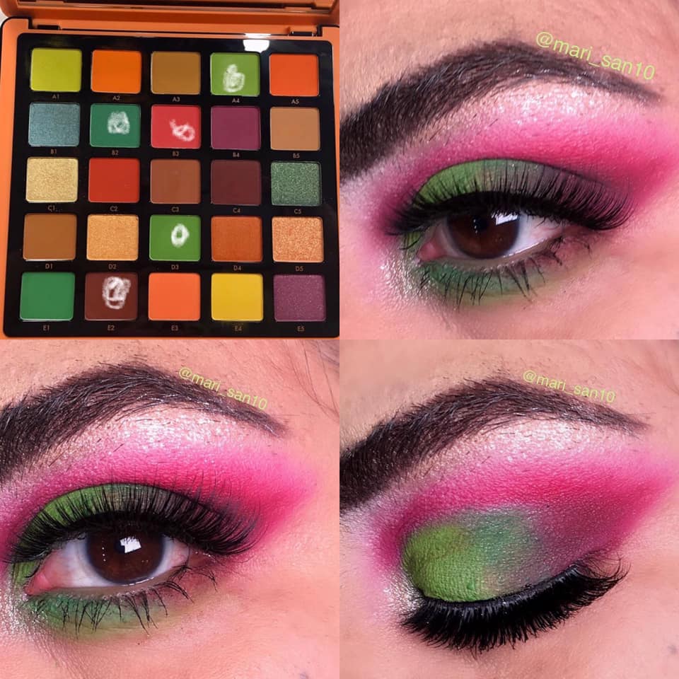 collabsAD's tweet photo. Check out this watermelon dream for our Free For All Palette Bingo look by @san10mari! #collabsafterdark #collabmakeup #makeup #makupeaddict #palettebingo #watermelon #makeuplovers https://t.co/F1XHSTY3iI