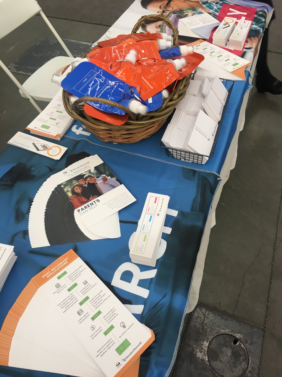 edplanbc's tweet photo. Starting the morning with another Education & Career Fair, this time in #Nanaimo! Our booth will be ready at Beban Park Social Centre. Drop by and find out how you can further your education in #BC! #bced #ECFairs #ECF2019 π https://t.co/QMPUcQ6Tj5