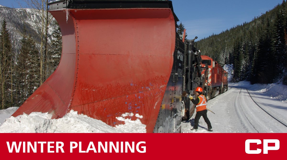 CPKCrail's tweet photo. Effective winter planning is essential to CP because challenging weather conditions can profoundly impact railway operations. Learn how we’re #AlwaysPrepared for #WinterRailroading https://t.co/CySEqjwi0p https://t.co/MEiPdc16R7
