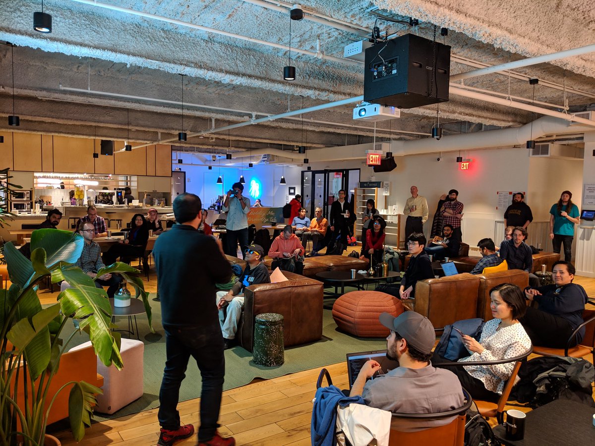 bpben2's tweet image. Our second event at @PyData Boston! Thanks to @quantopian and @WeWork for the support. #pydataboston