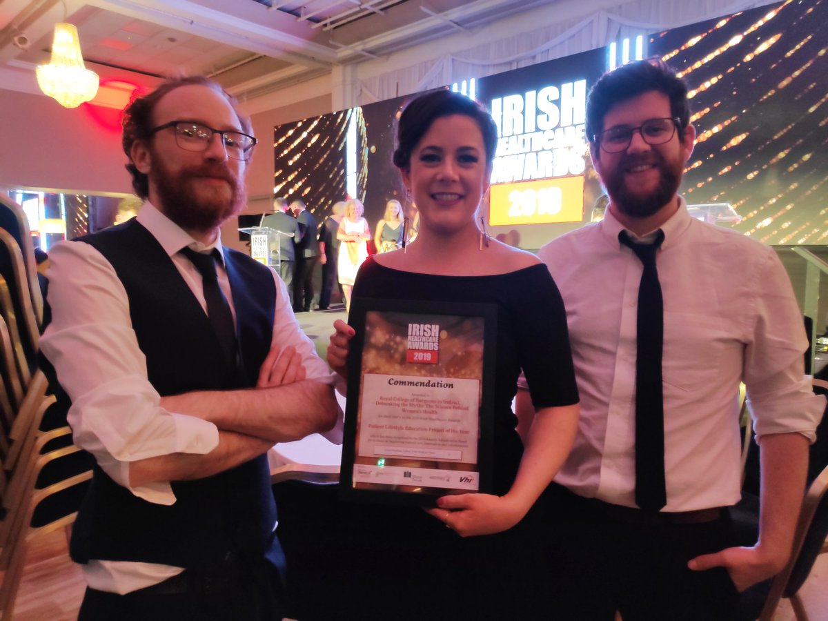 andreakatelydon's tweet photo. Commended for our Debunking the Myths workshops at the @HealthAwardsIrl! Absolutely over the moon, a testament to every single person involved, but most of all Meadhbh Aine O'Flaherty who orchestrated the whole thing!! #IHAwards2019 #rotundahospital #cormacisawinnerinourhearts https://t.co/FHthmhLtMq
