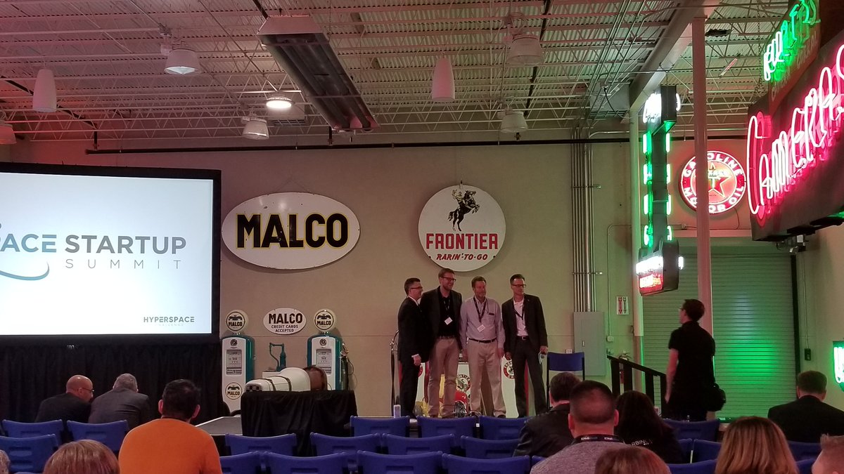 Hyperspace_AFRL's tweet photo. Congratulations to our winner of the #HyperspaceChallenge!! Taking home $25k to further their endeavors in Space is NearSpace Launch! And thank you for everyone that made this possible! #spacestartupsummit #startups https://t.co/lC02hYSerW