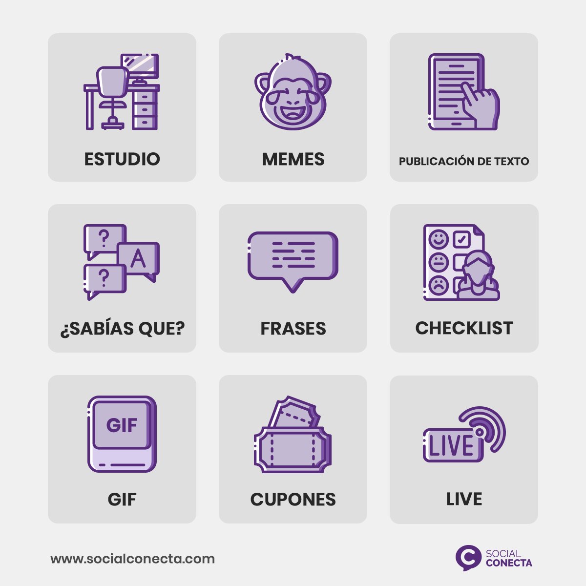 socialconectamx's tweet photo. ¿Qué contenido generas para tus redes sociales? aquí te damos algunas sugerencias.
#20DeNoviembre #MarketingDigital #plandecontenidos
#agenciademarketing #socialconecta https://t.co/zLILPW6neE