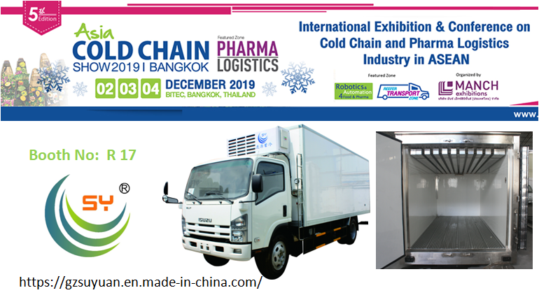 AsiaColdChain's tweet photo. Soonyuan refrigeration truck factory professional manufacturer of a #refrigerated truck, #Truck #refrigeration units, ice boxes, ice bag, composite panel, etc. Exhibiting at #AsiaColdChainShow from 02-04 December 2019, BITEC, Bangkok. Visit their Booth No. R 17 for more info. https://t.co/T1lAUpPX6E