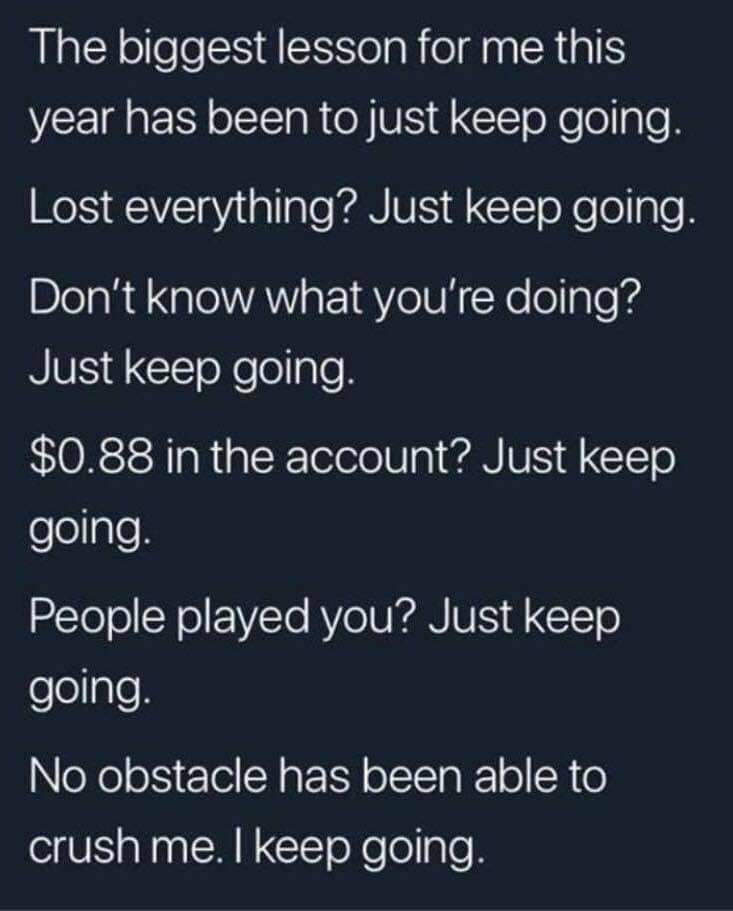 I'm sharing this tweet to all that need to keep going. Thank you for your jokes, respect, manners &amp; love even on days you down ... To the haters who know me better than I know myself, yet have not met me one day in their lives ... thank you for spelling my name right