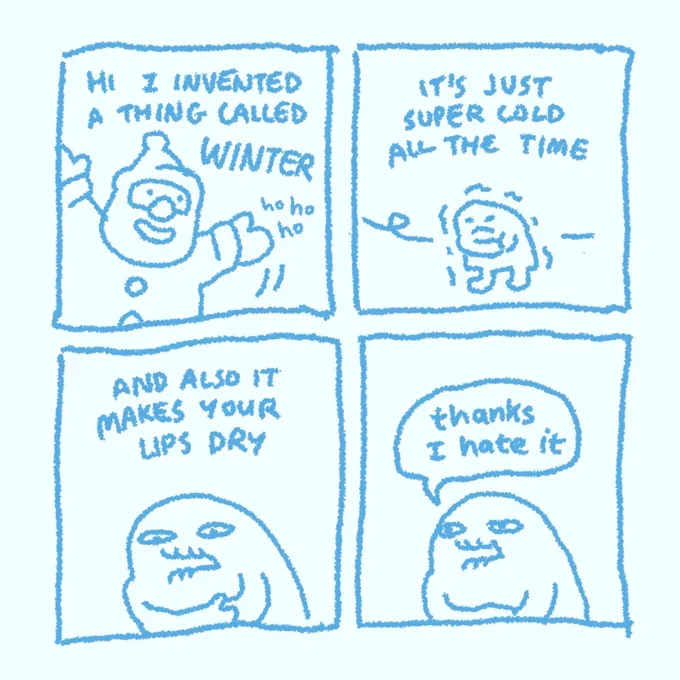 It's cold and I'm a weenie #comics 