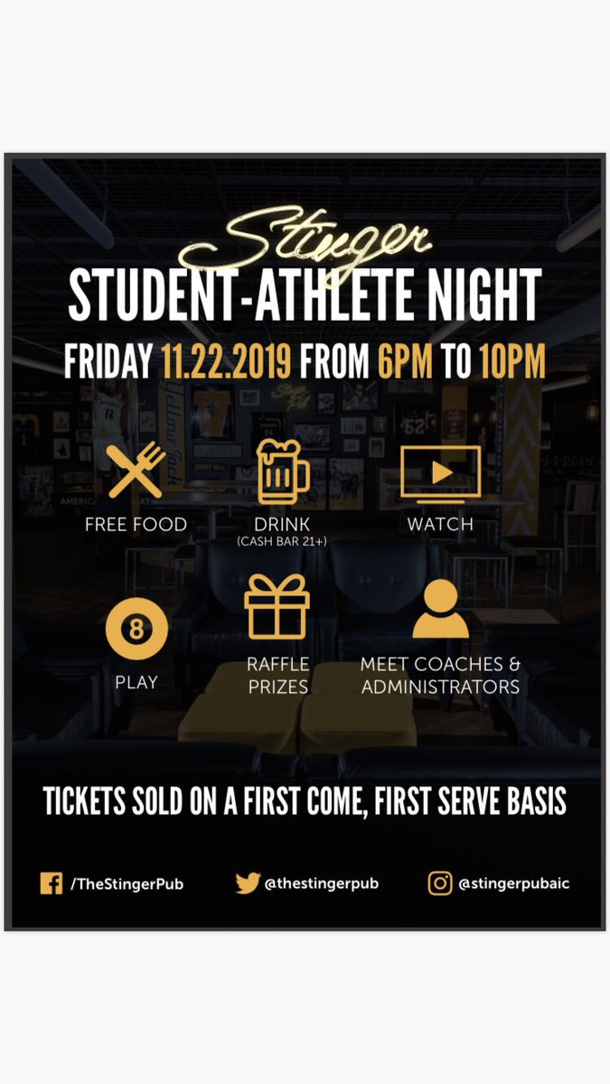 mlavs27's tweet photo. Who is coming to join us on Friday???? @AICSAAC Student/Athlete Night! Some great fun and prizes and @AICvb Semi-Finals on the TV!! https://t.co/0EMeHi97Yp