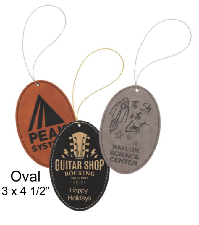 FireLightLaser's tweet image. Leatherette ornaments make great gifts for family and friends.  Order before Dec. 16 to be ready for Christmas!  Many more ideas at ow.ly/bqgu50xd7Et    sales@FireLightlaser.com