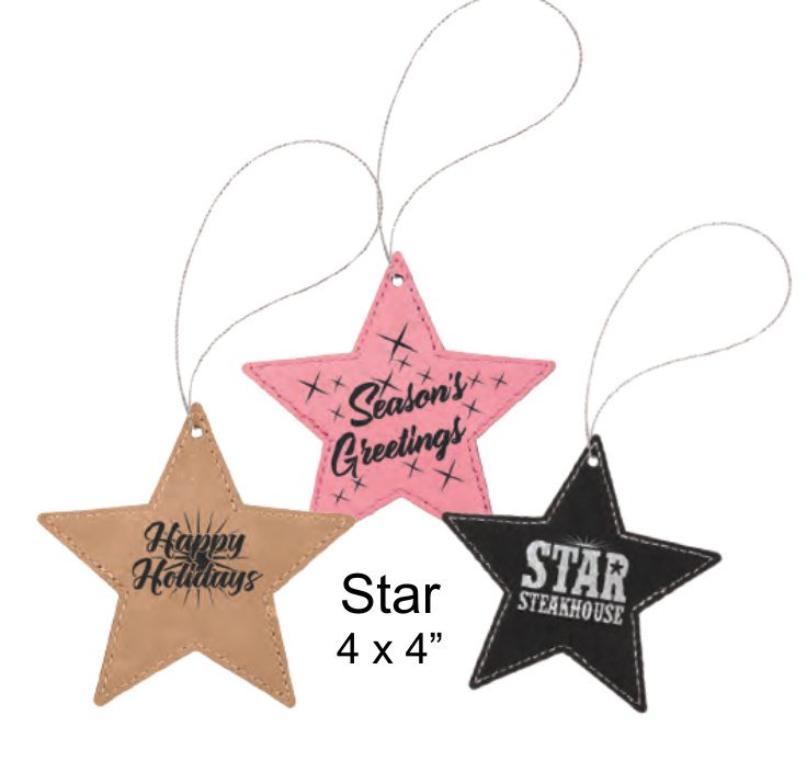 FireLightLaser's tweet image. Leatherette ornaments make great gifts for family and friends.  Order before Dec. 16 to be ready for Christmas!  Many more ideas at ow.ly/bqgu50xd7Et    sales@FireLightlaser.com