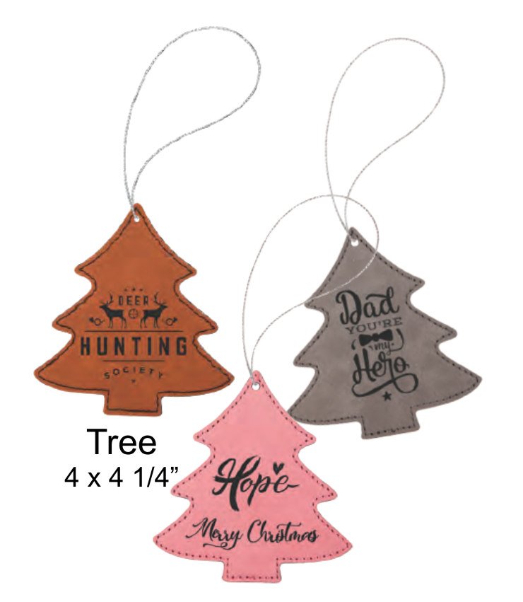 FireLightLaser's tweet image. Leatherette ornaments make great gifts for family and friends.  Order before Dec. 16 to be ready for Christmas!  Many more ideas at ow.ly/bqgu50xd7Et    sales@FireLightlaser.com