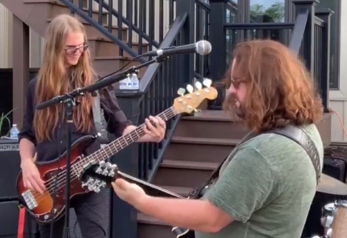 Widetrackband's tweet photo. #Widetrack is the partnership of #RonTippin and his 15 year-old son, Zach. Influenced by groups like #pinkfloyd #soundgarden #APC and the like, the band plays alternative hard rock, with hints of progressive, otherwise known as “alterna-prog”. More info: https://t.co/AbWBeovGnW https://t.co/kyRdHWid9v