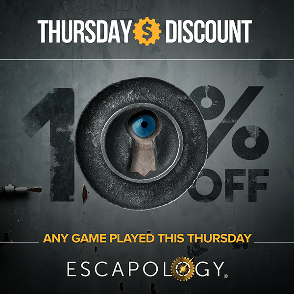 So here's the deal: Play any game this Thursday and we'll knock 10% OFF the price! Use promo code: THURS10

Book now: qoo.ly/zzwpui