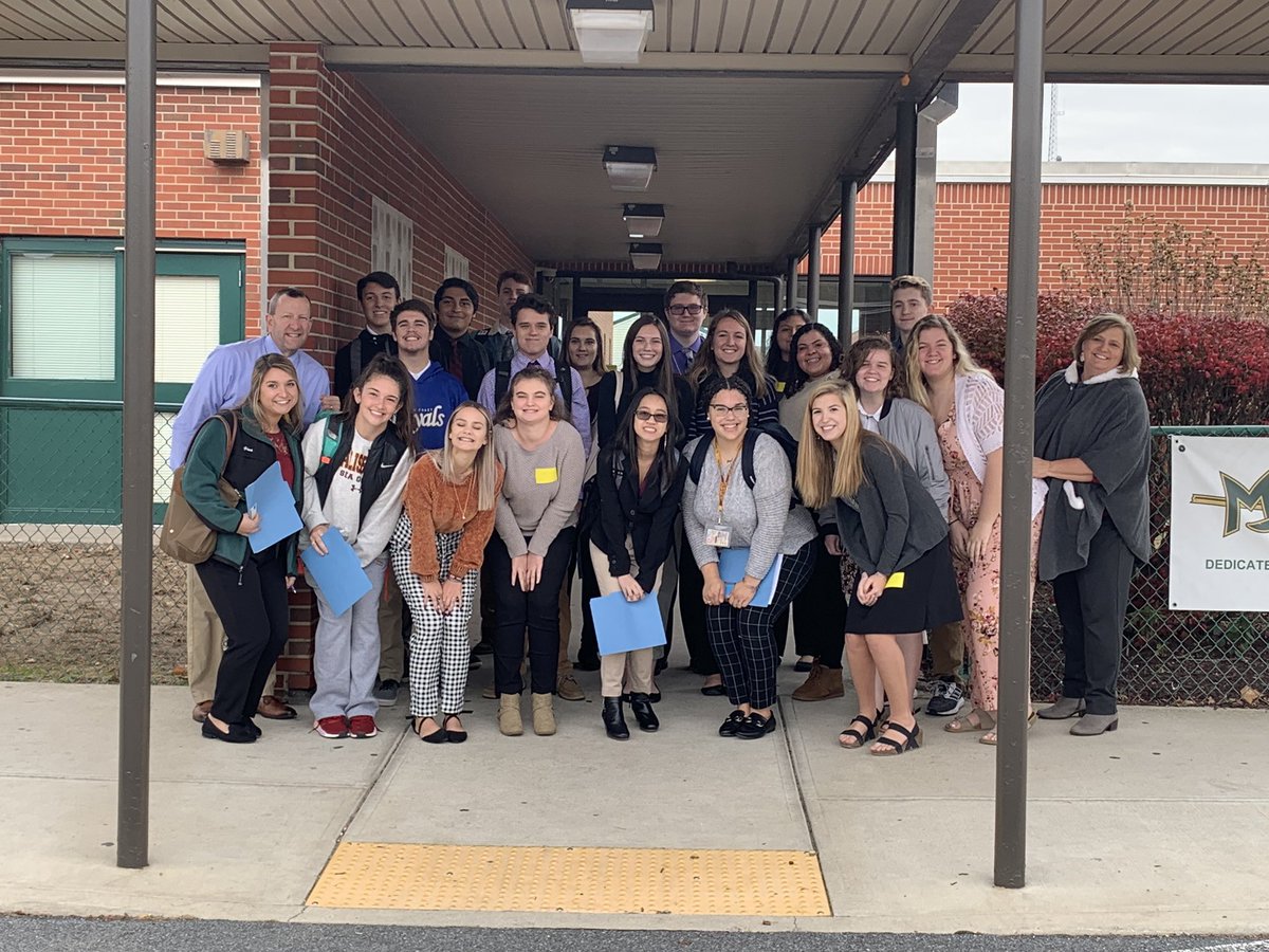DelmarEdRising's tweet image. Delmar Aspiring Teachers join Dr. Siers’ Salisbury University teacher candidates for “Shadow a Student” day at Mardela High School. #projectkeep #educatorsrising