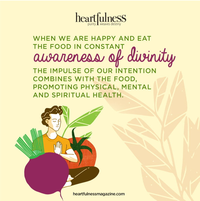 heartfulness's tweet photo. Let us perceive our relationship with food from another angle. Food is not only for physical and mental health and well-being; it can also nurture our spiritual growth if we understand the science of vibrational compatibility and resonance.
https://t.co/iri0aNUi3X https://t.co/WChBZENutg