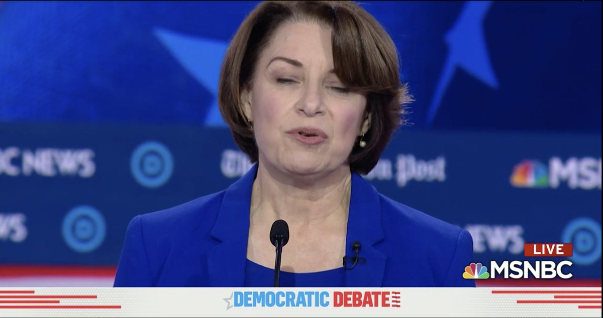 Why is Amy Klobuchar violently shaking?