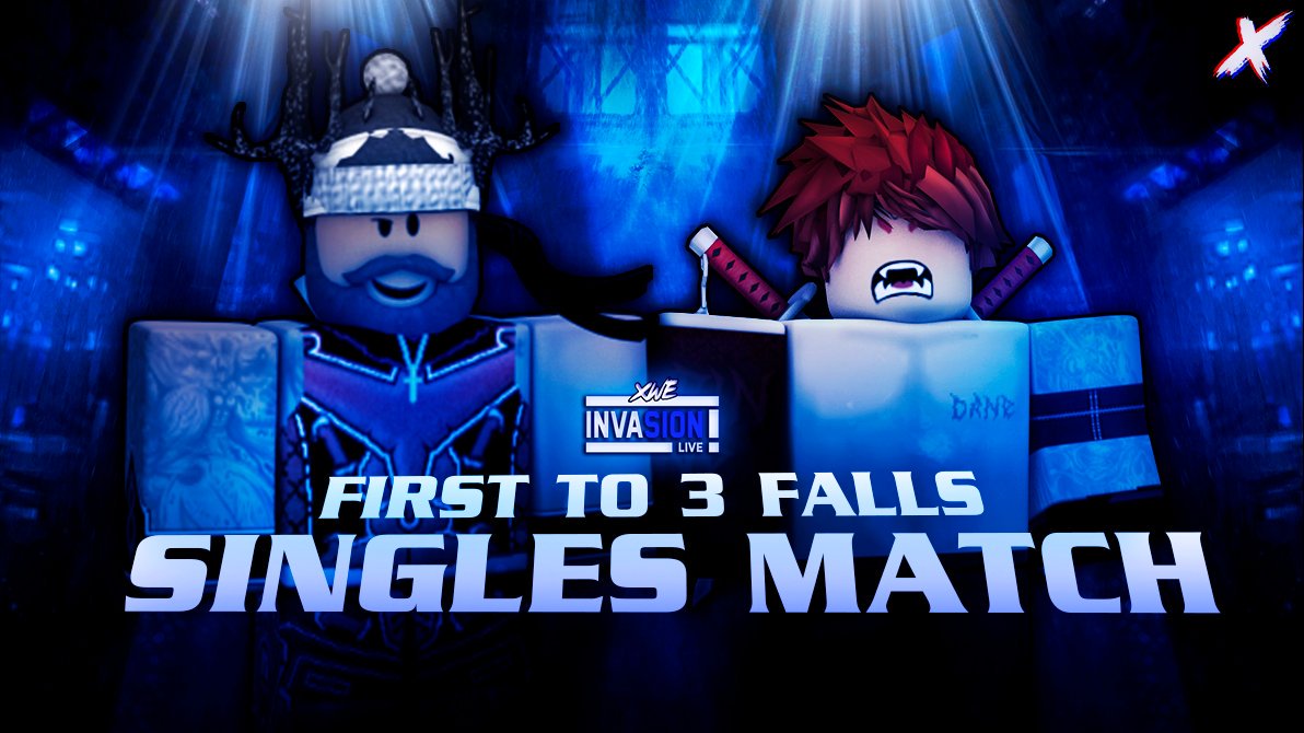 XWENetwork's tweet photo. SATURDAY NIGHT INVASION!
The 'One and Only' @MarcochetRBLX will take on #AustinDane in a SINGLES Match Action....
First to 3? Who do you got winning?!?! https://t.co/7QtU5yvM0O