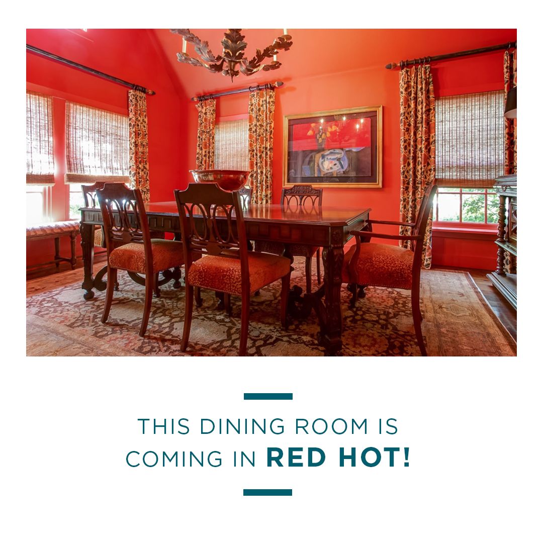 wspencerperry's tweet photo. This dining room is comin’ in red hot 🔥🔥 Are you a fan of the ornate decor? 
.
.
.
.
.
#ThePerryGroup #TPG #perrygroup #dfwrealtors #newhomeowner #newhomebuyers #newhomesforsale #housingmarket #relocationrealtor #realestate #realestategoals #realestateagents #realestateteam https://t.co/vWIvTE1SOx