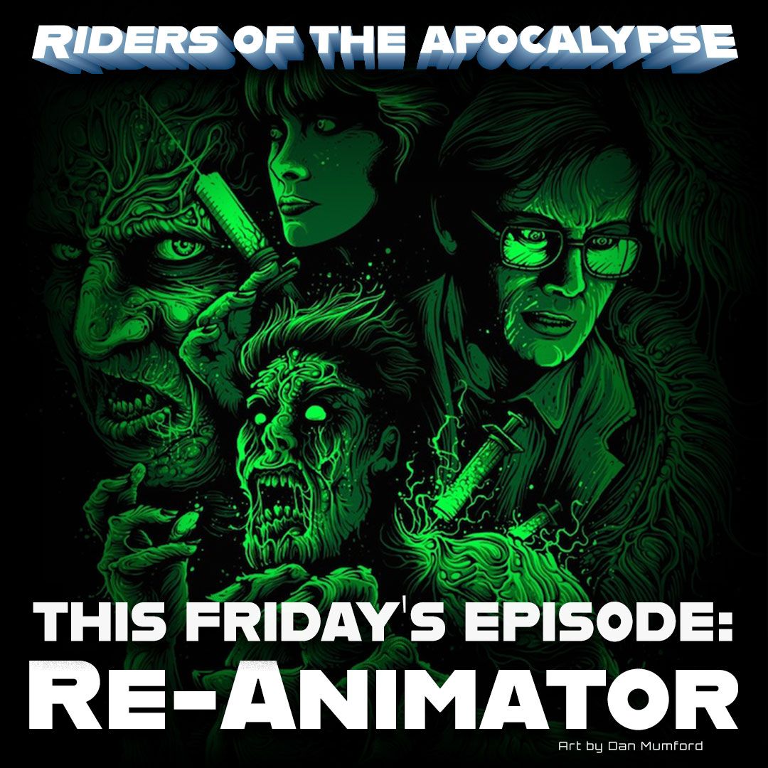 RidersPodcast's tweet photo. Herbert West has a good head on his shoulders... and another one on his desk. This Friday we inject 1985's Re-Animator! Subscribe to the show on #applepodcasts or anywhere you get quality #podcasts!
#horror #horrormovies #horrorclassic #horrorfacts #horrorvhs #bodyhorror https://t.co/ceIpDYpKZW