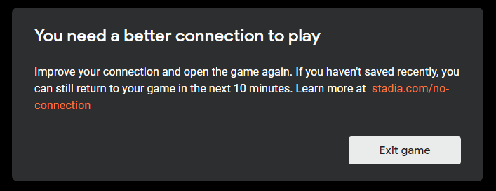 2GuysTek's tweet image. So... #GoogleStadia tell me again how I'd need a better connection? Anyone else out there seeing this? #roughstart