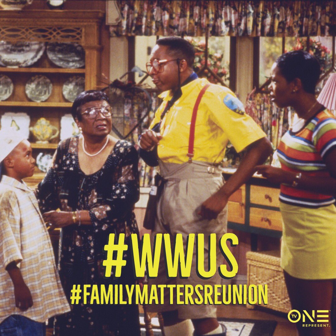 tvonetv's tweet photo. What would Urkel say? 😂 caption this photo &amp; tune in to the Family Matters marathon beginning Thanksgiving morning at 6/5C #WWUS #FamilyMattersReunion https://t.co/bQoRbS35mO