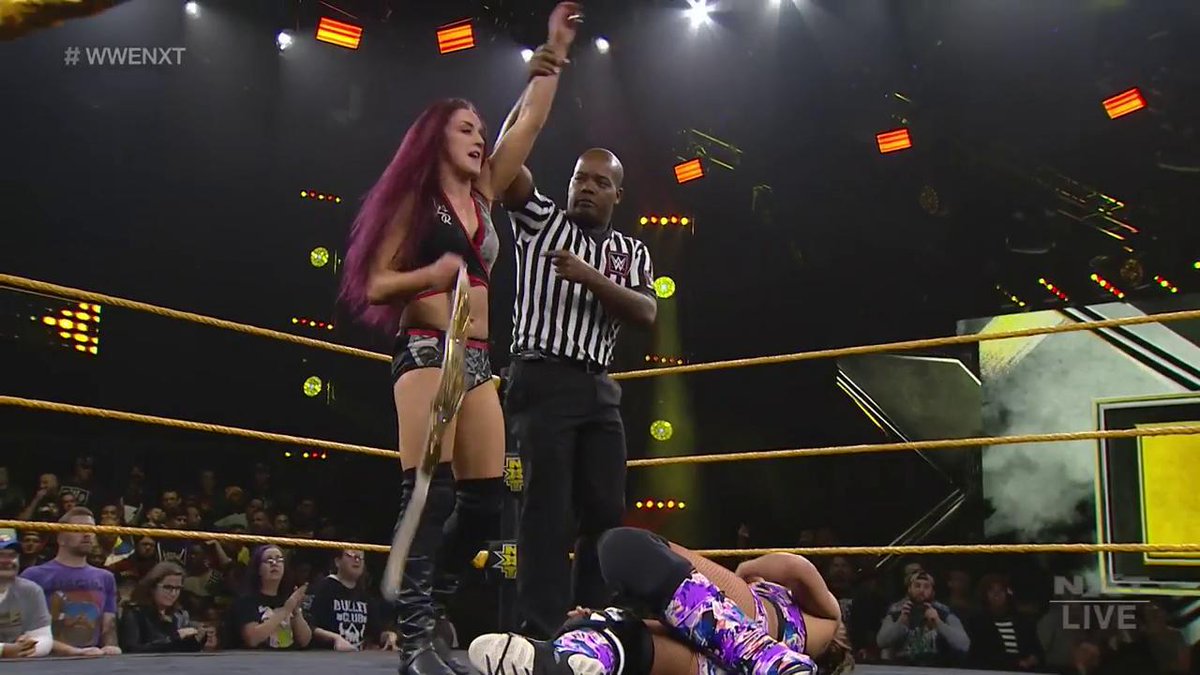 We coulda told you this is how it'd end.Way to go, champ! @Kay_Lee_Ray #WWENXT