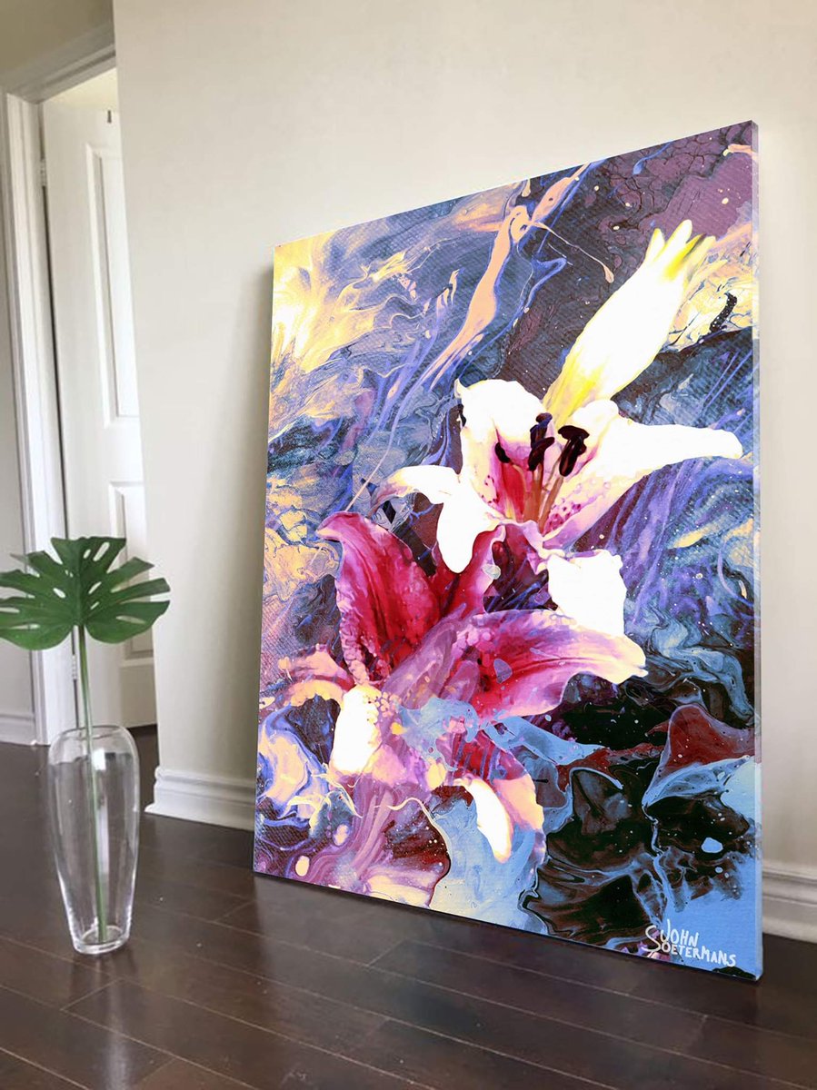 Dawn Tiger Lily

etsy.me/2NYsBpx

#johnsoetermans #soetermans
#fluidart #watercolor #flowers
#emergingartist #mixedmedia
#abstractart