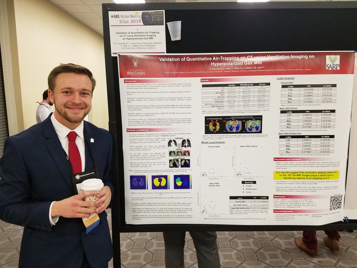 Figure 1: Optimistic, overcaffeinated undergrad presenting his poster at the #ANSMeeting yesterday