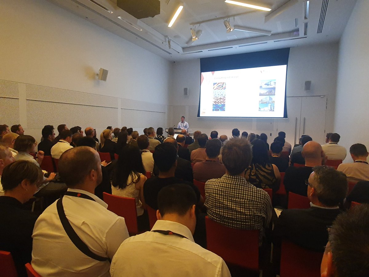 ABatteryofEngs's tweet image. Packed house for the podcast talk point technical session about Less design &amp;amp; more consulting by Dominic @EngineerHeroes 
#engineerssupportingengineers 
#WECAUS19 #wec19aus