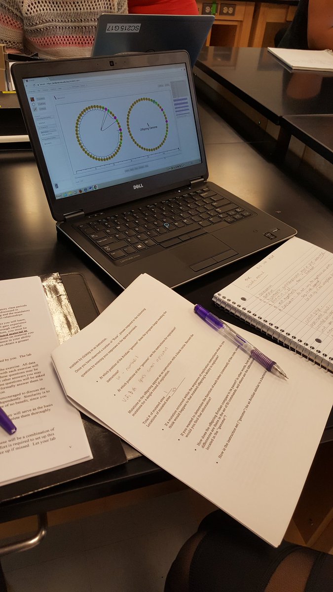 aubsta's tweet photo. #Evolution in action! BIOL 101 Lab at @montgomerycoll @mc_rockville @MCBioRckvl #AvidaED @qubeshub #ActiveLens #digitalevolution #STEMed #biology #science @BEACON_Center #STEMeducation #CCSTEM https://t.co/BHyZpc8B2v