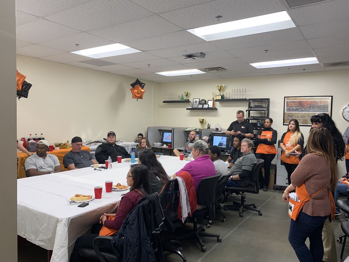 With our wonderful D38 Associates in Store 156 (Acworth GA) to help unload, pack out, and celebrate 2019 Freight &amp; Receiving Appreciation Week. #HD2019FRTA