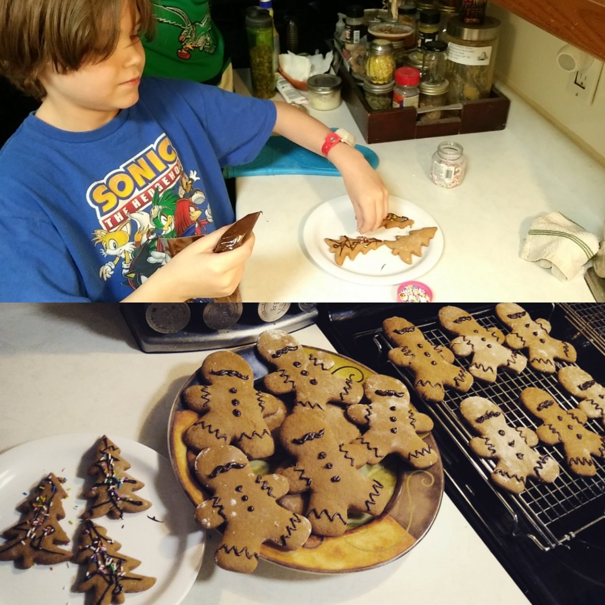 Brave_River's tweet photo. Down for a day due to eye pain with severe migraine symptoms, but once back on his feet we made our Movemberbread men! Glad your feeling better, buddy... https://t.co/Ugi3GDGQnR